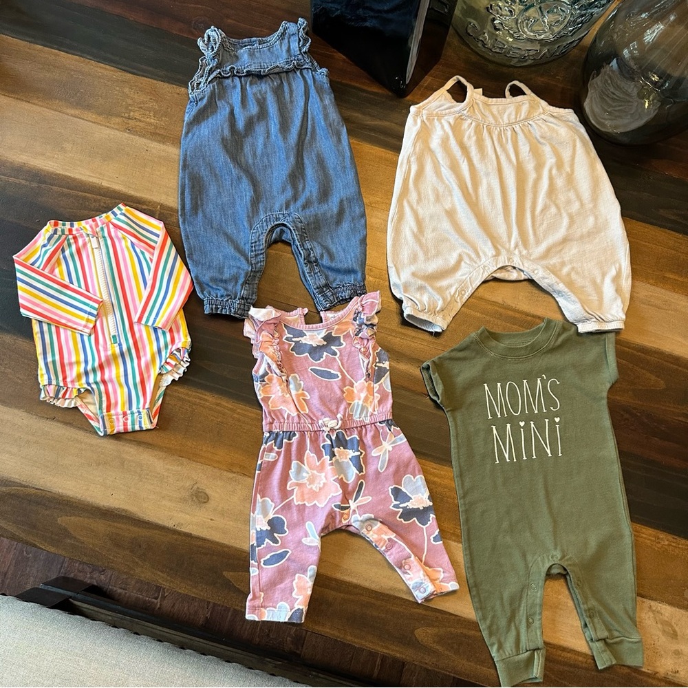 5Pc Baby Girl Mixed Clothes Lot
